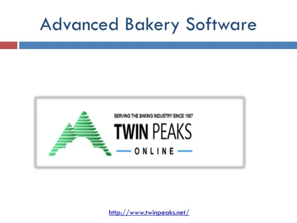 Advanced Bakery Software