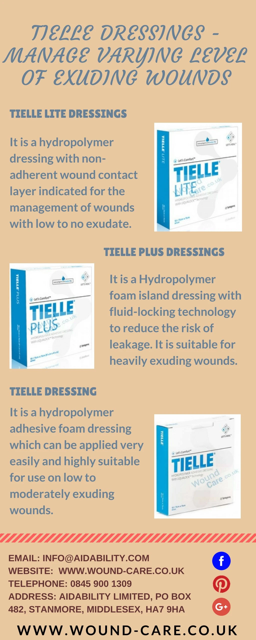 tielle dressings manage varying level of exuding