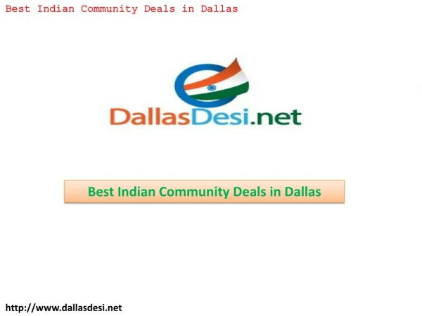 Best Indian Community Deals in Dallas