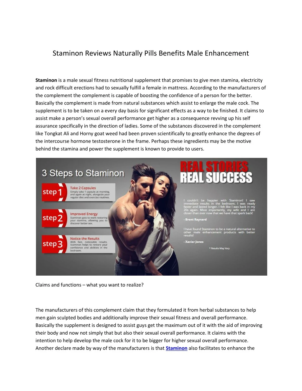 staminon reviews naturally pills benefits male