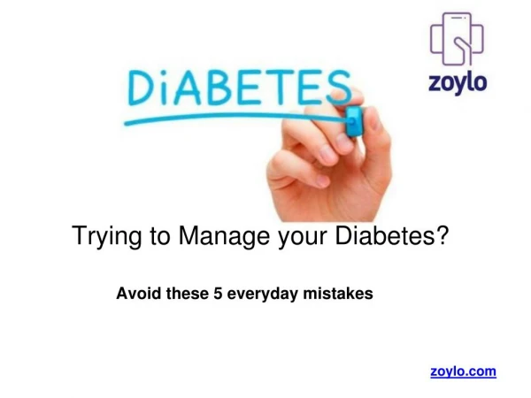 Five Most Common Mistakes in diabetes Management.How To Avoid Them