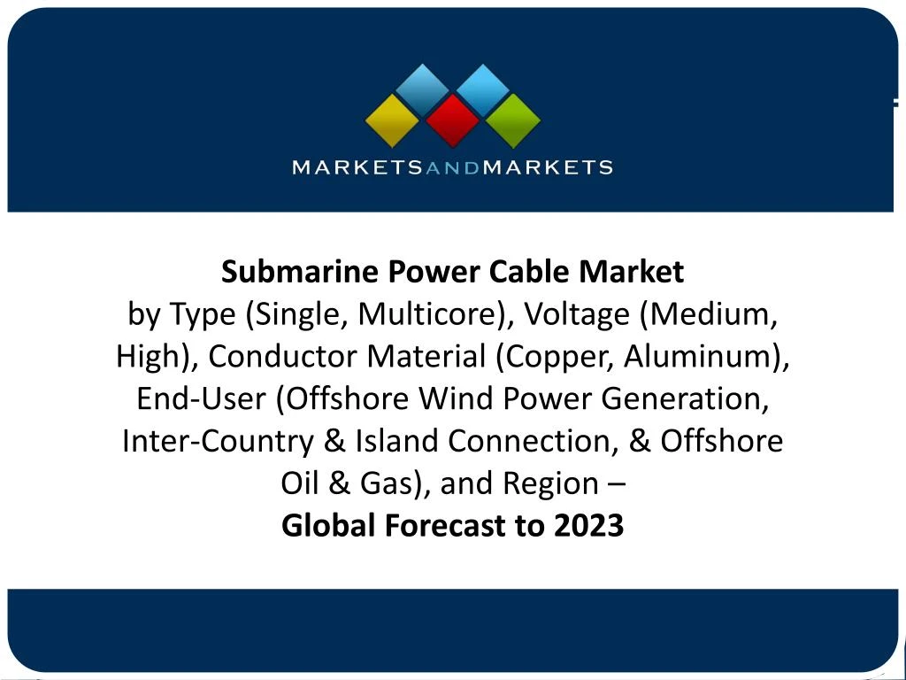 submarine power cable market by type single