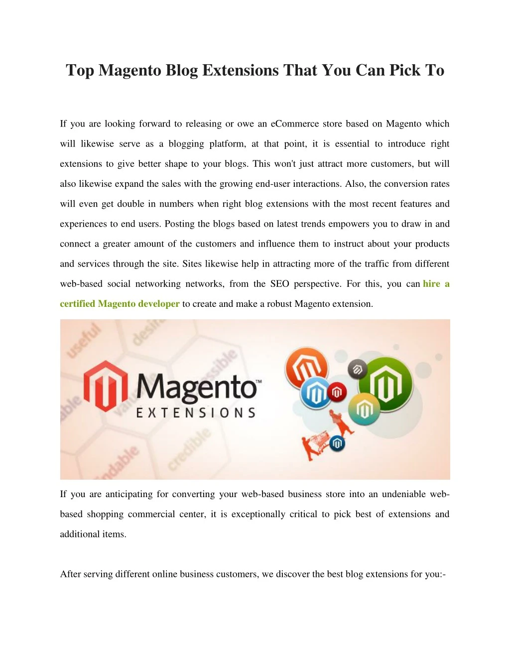 top magento blog extensions that you can pick to