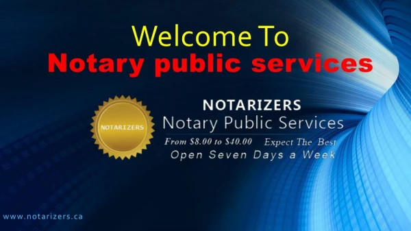 How To Find Mobile Notary Public In Toronto- CA