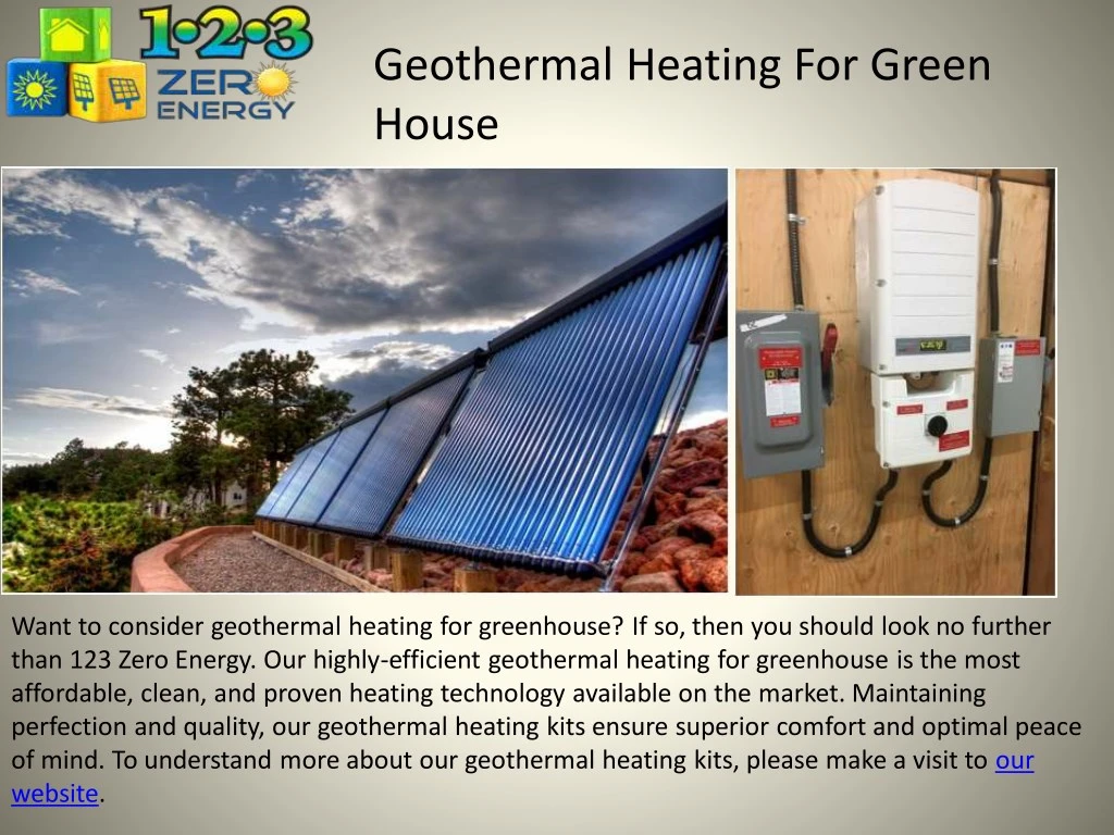 geothermal heating for green house