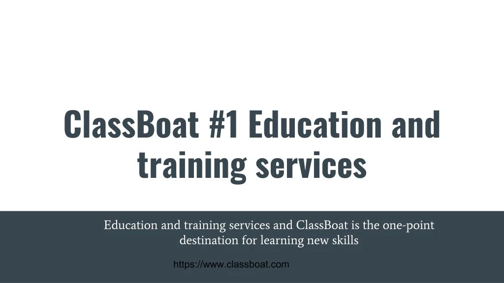 classboat 1 education and training services