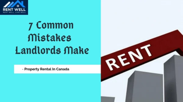 Find The Common Mistakes Landlords Make |Rent Well