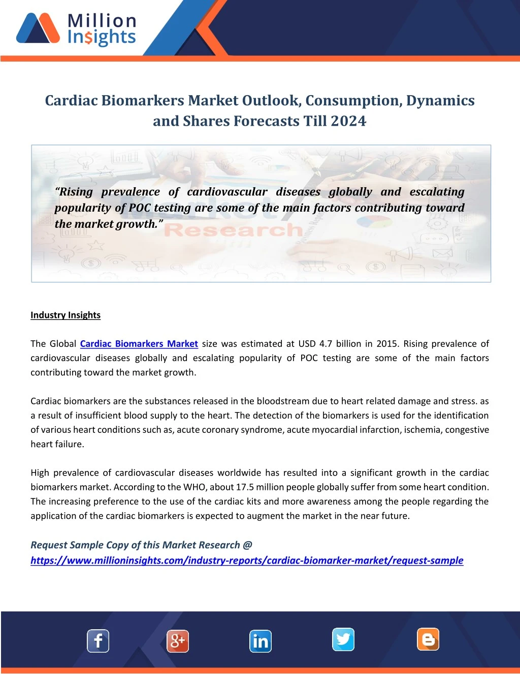 cardiac biomarkers market outlook consumption