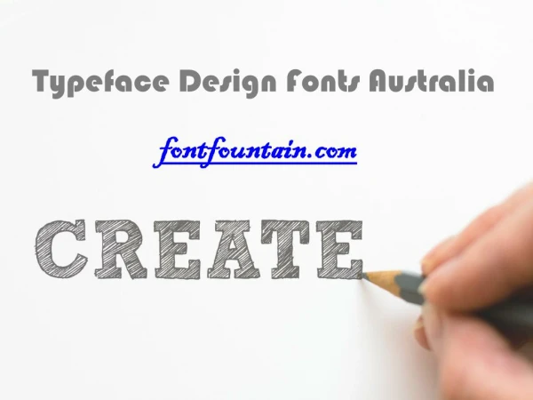 Typeface design fonts Australia | Handwriting fonts Australia