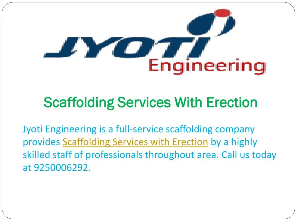 scaffolding services with erection