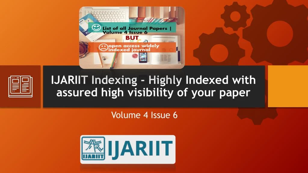 ijariit indexing highly indexed with assured high visibility of your paper