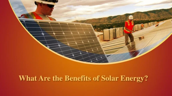 What Are the Benefits of Solar Energy? - Solar Warehouse Australia