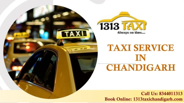 Taxi Service in Chandigarh | One-way Taxi | Airport Taxi Service | Pick and Drop Service