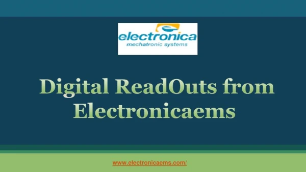 Digital Readout System from Electronicaems