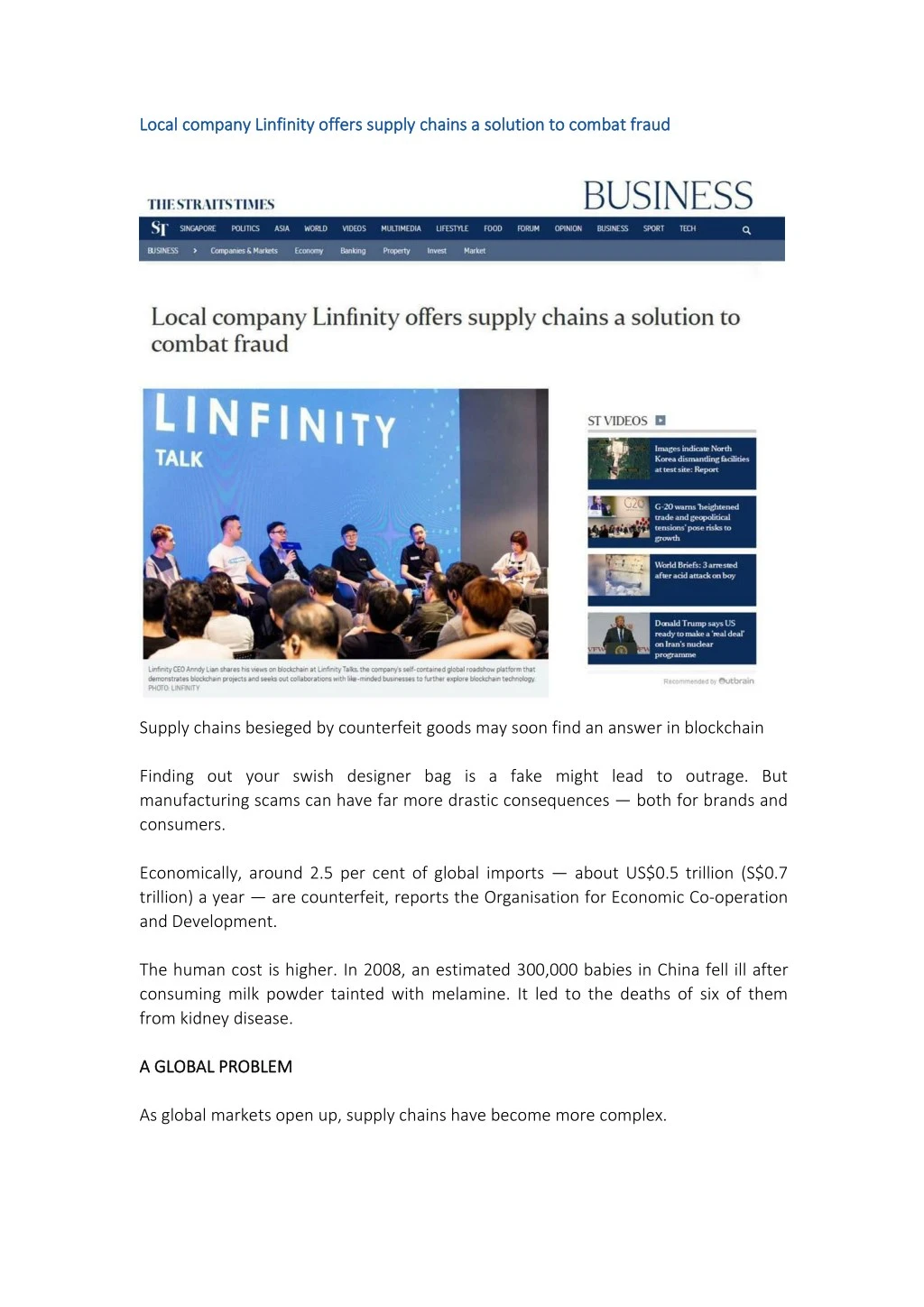 local local company company linfinity