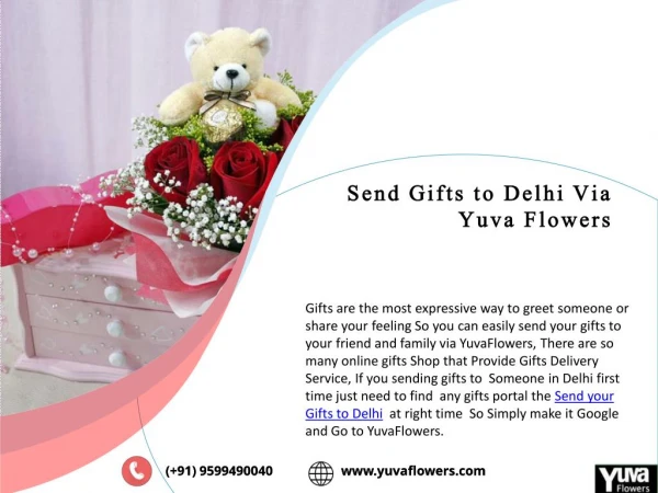 Send Gifts to Delhi Via YuvaFlowers