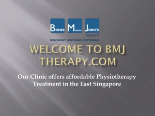 Physiotherapy in The East - slide 1