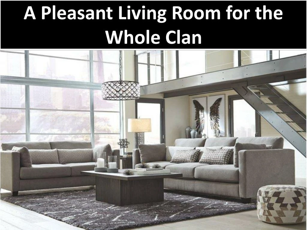 a pleasant living room for the whole clan