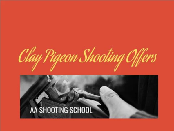 Clay Pigeon Shooting Offers for All