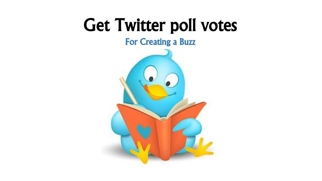 get twitter poll votes for creating a buzz