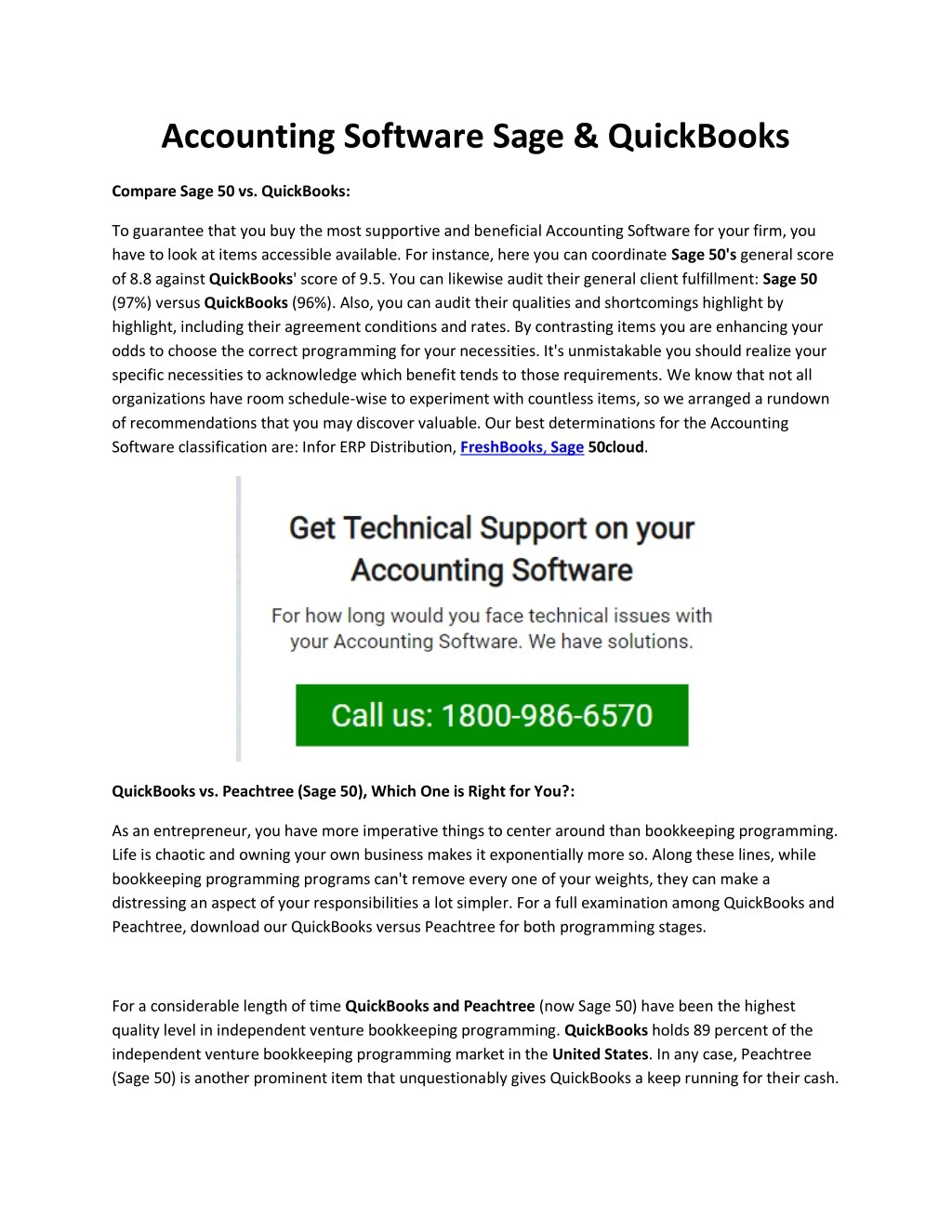 accounting software sage quickbooks