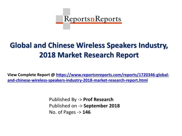 Wireless Speakers Industry 2023 Forecasts for Global Regions by Applications & Manufacturing Technology