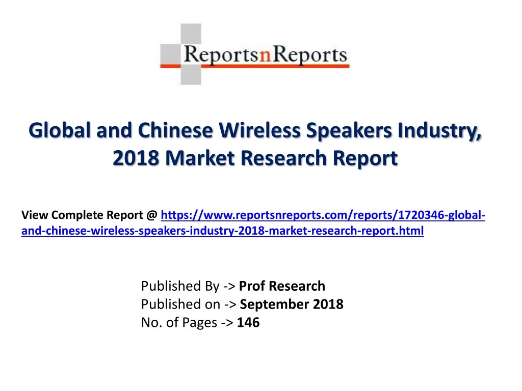global and chinese wireless speakers industry