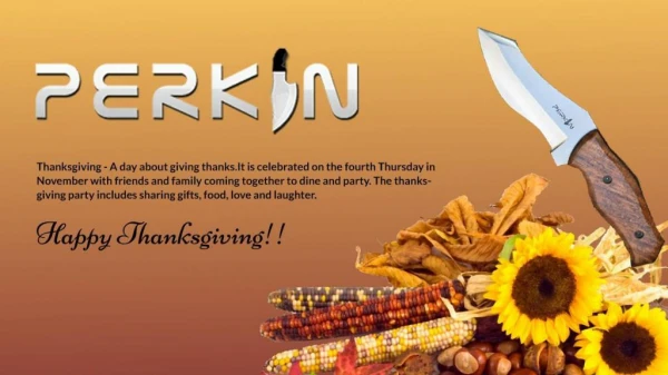 Enjoy 10% Flat Discount on All Knives This Thanksgiving!