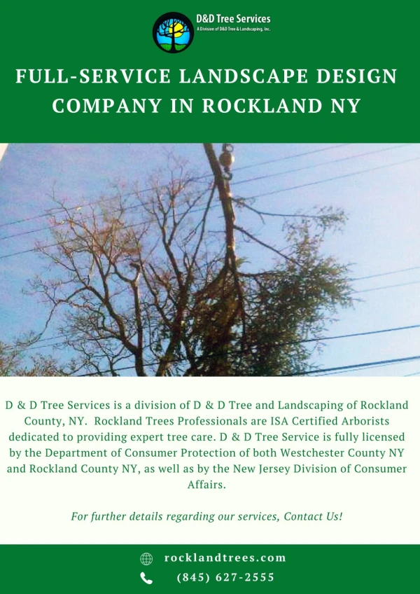 Full-Service Landscape Design Company In Rockland NY