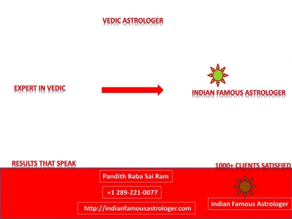 Indian Famous Astrologer- Get your Love Life Back.