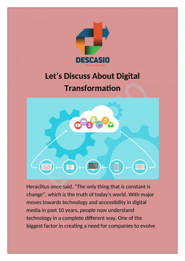 Let’s Discuss About Digital Transformation