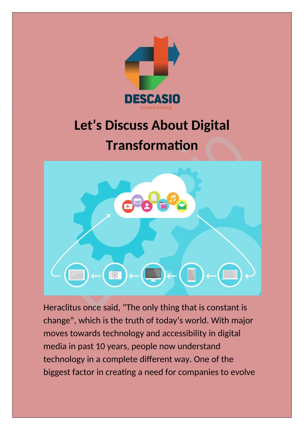 let s discuss about digital transformation