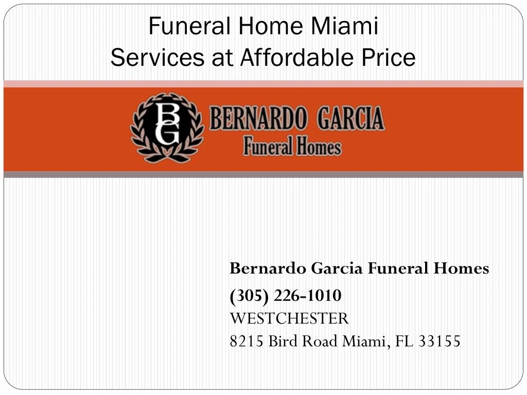 funeral home miami services at affordable price
