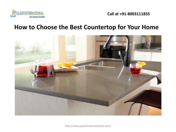 How To Choose The Best Countertop For Your Home