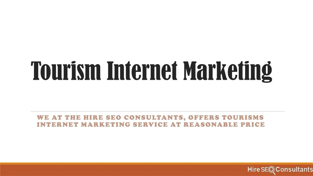 tourism internet marketing
