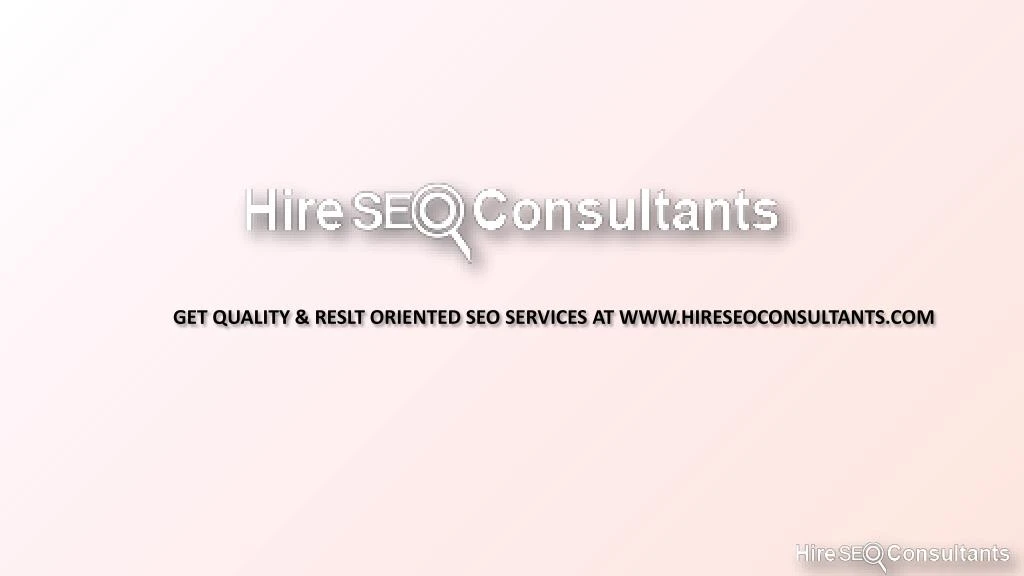 get quality reslt oriented seo services