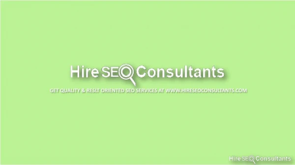 Hire Professional SEO Experts | Hire SEO Consultants