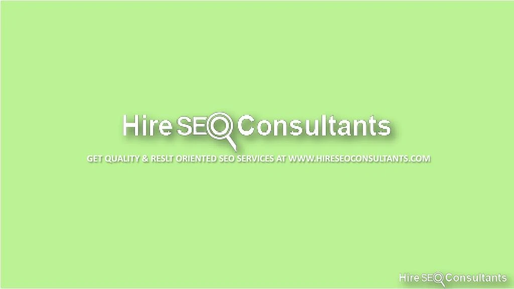 get quality reslt oriented seo services