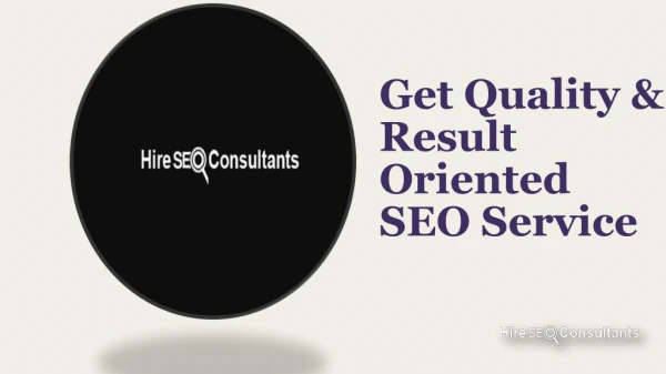 Hire SEO Consultants | Best SEO Analyst | SEO Service in India