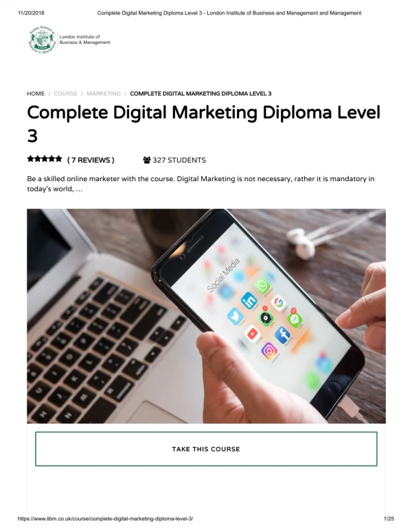 Complete Digital Marketing Diploma - LIBM