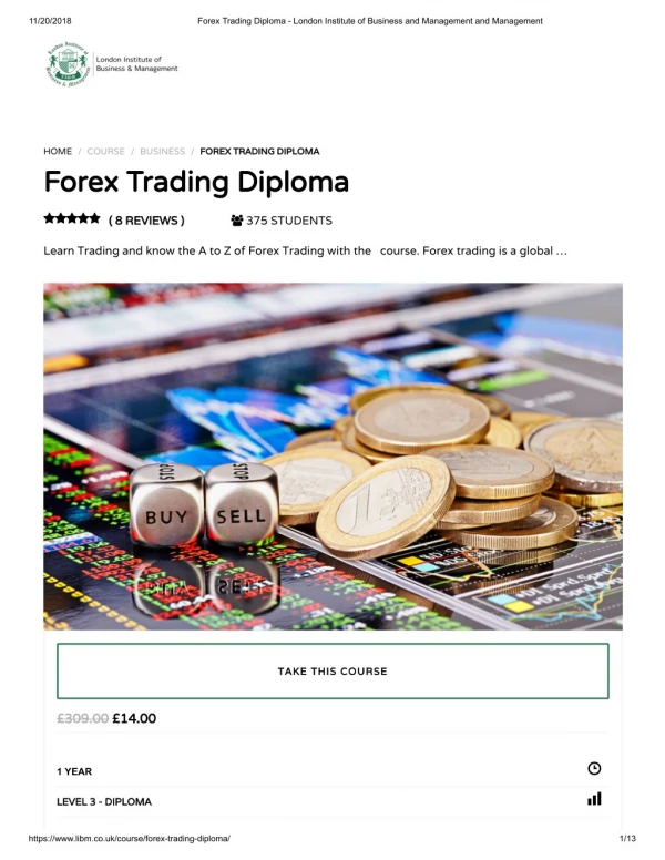 Forex Trading Diploma - LIBM