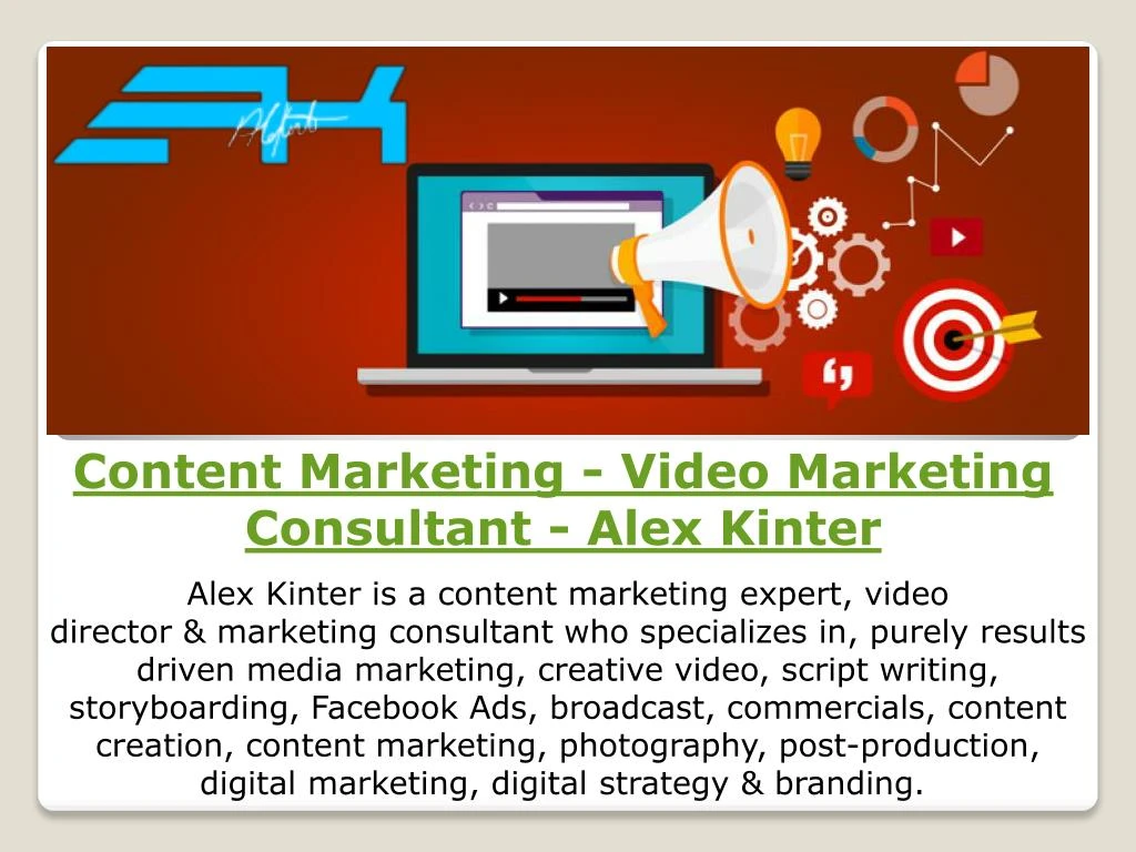 content marketing video marketing consultant alex