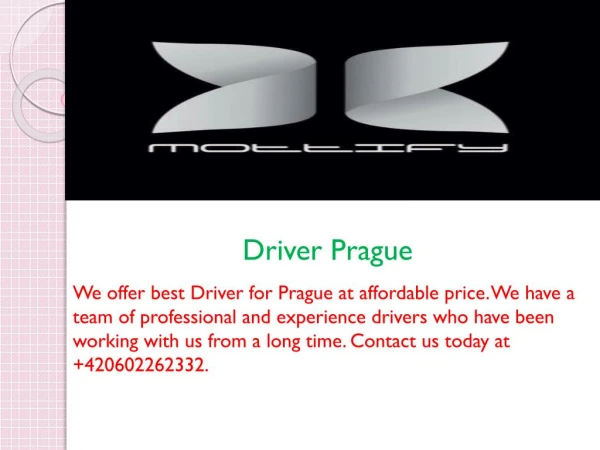 Driver Prague