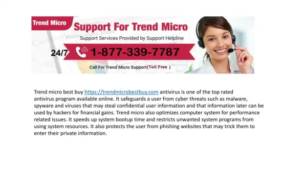 Trend micro best buy downloads Call - 1-877-339-7787 (www.trendmicrobestbuy.com)