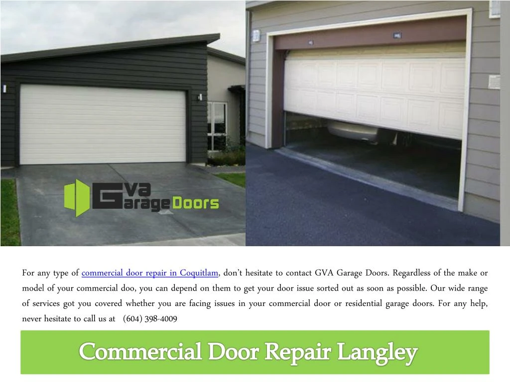 for any type of commercial door repair