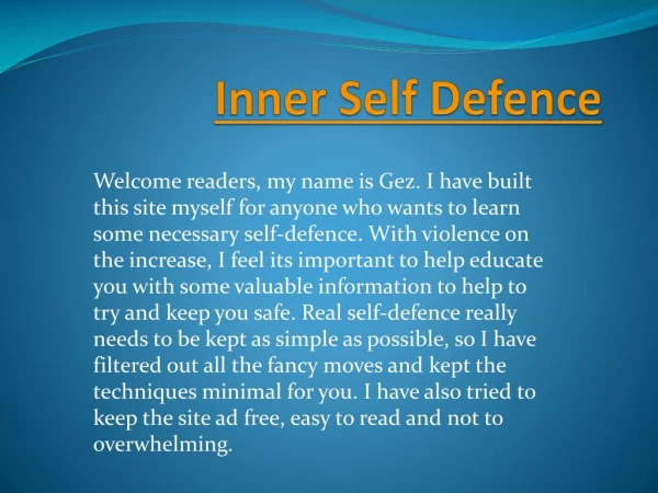 Self Defense Systems