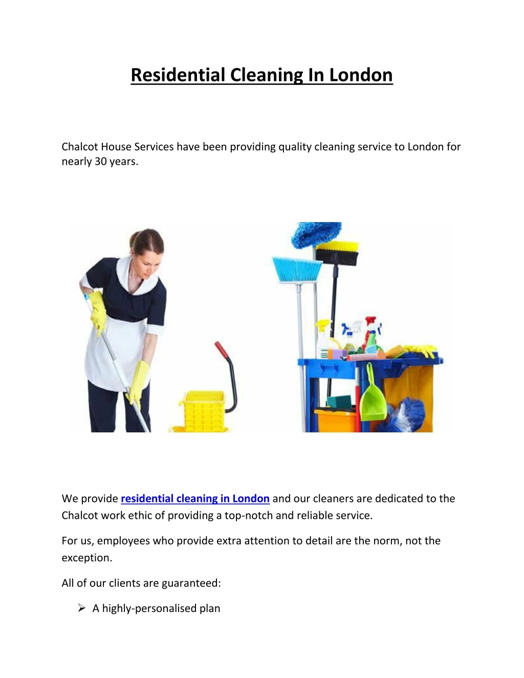 residential cleaning in london chalcot house