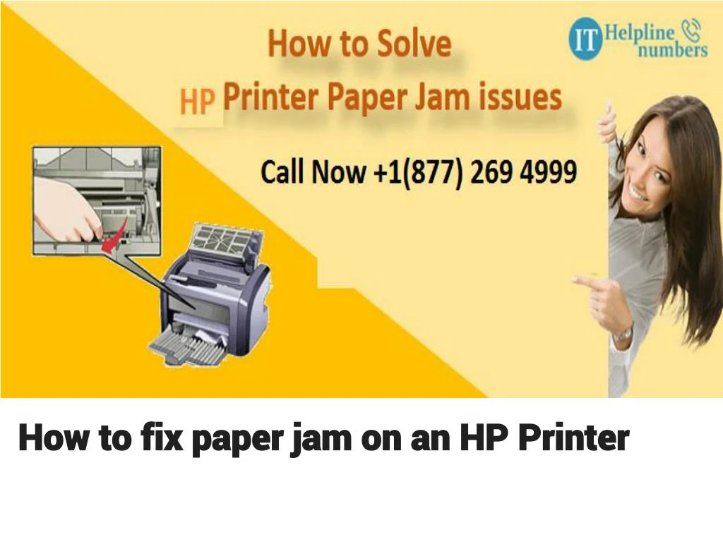 how to fix paper jam on an hp printer