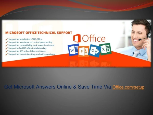 Get Microsoft Answers Online & Save Time - Office.com/setup