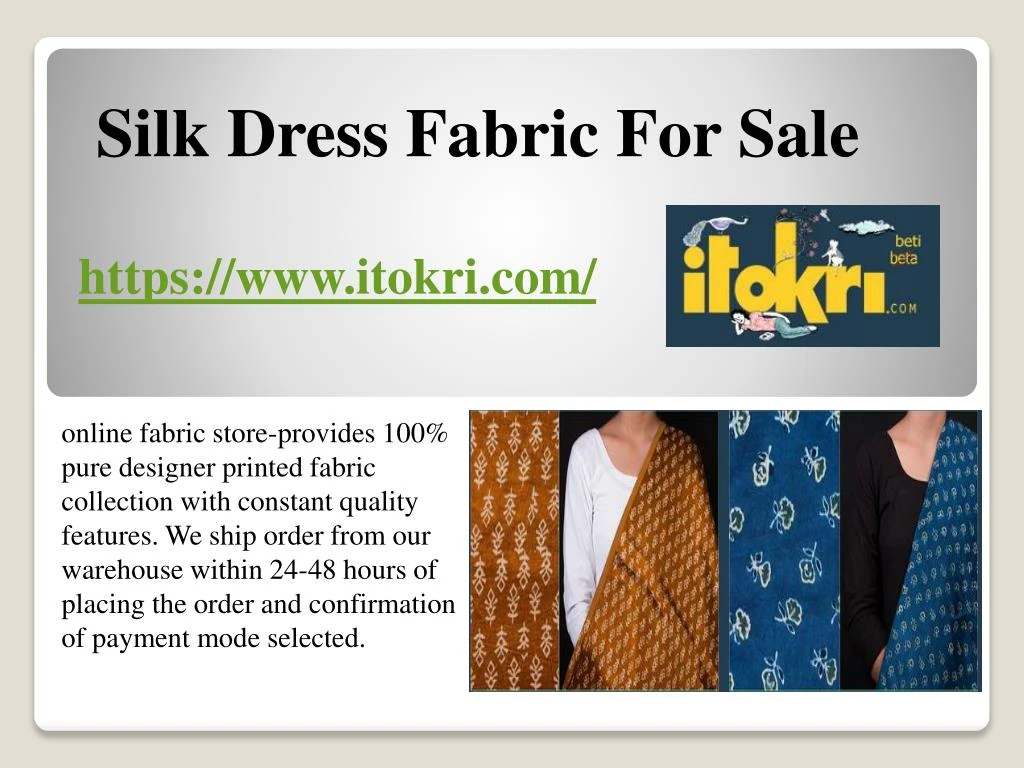 silk dress fabric for sale